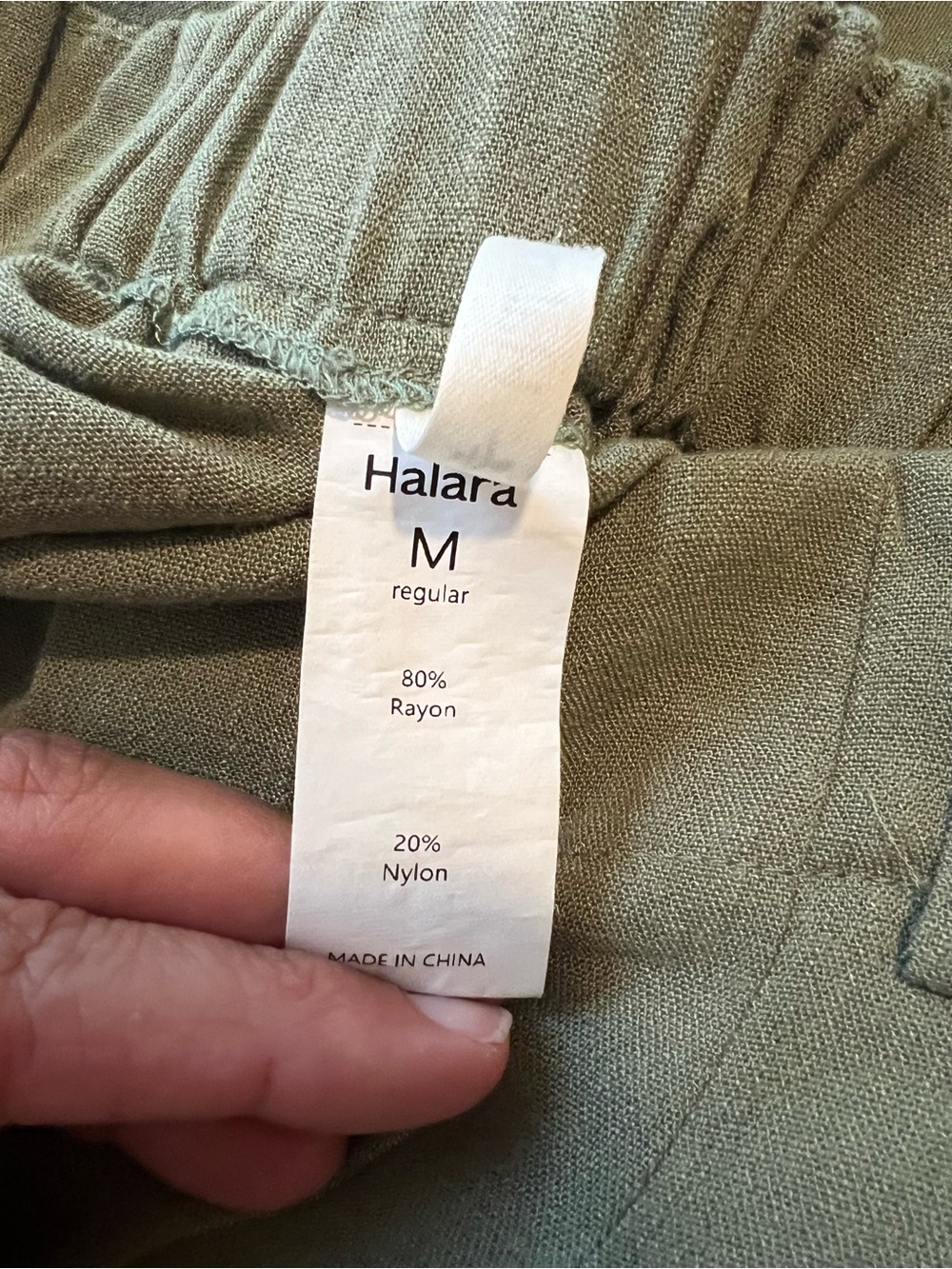HALARA Olive Green Wide Leg Pants - Picture 4 of 4